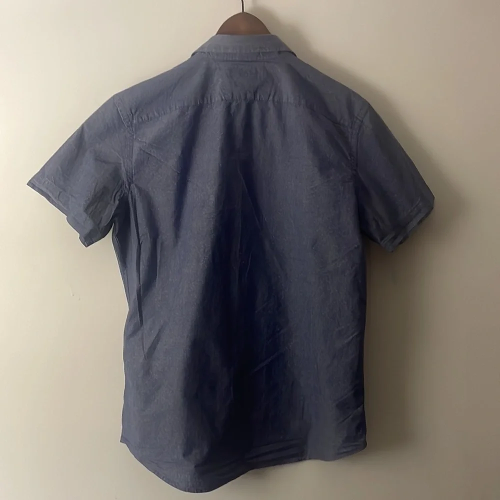 Banana Republic Chambray Men’s Stretch Soft Wash Standard Fit Shirt Sz Medium